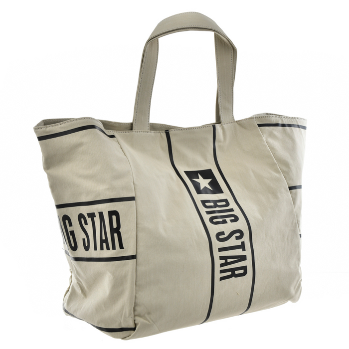 Бежева спортивна сумка на застібці Big Star