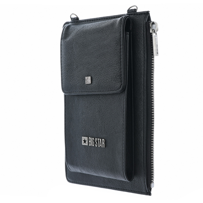 Чорний гаманець зі знімним ремінцем Big Star