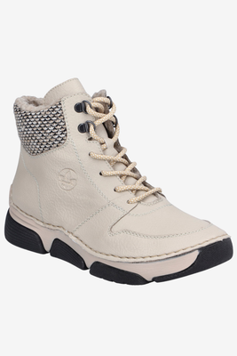 Trzewiki ocieplane kożuchem płaskie beżowe