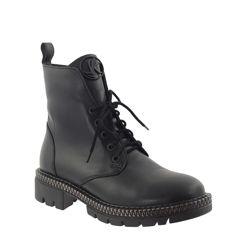 Високі шкіряні чоботи Kordel чорні 