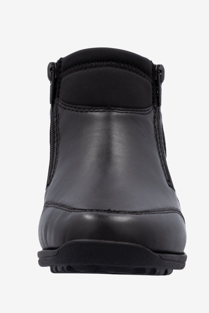 Ботильйони RIEKER Z9583-00, чорні, з оборками