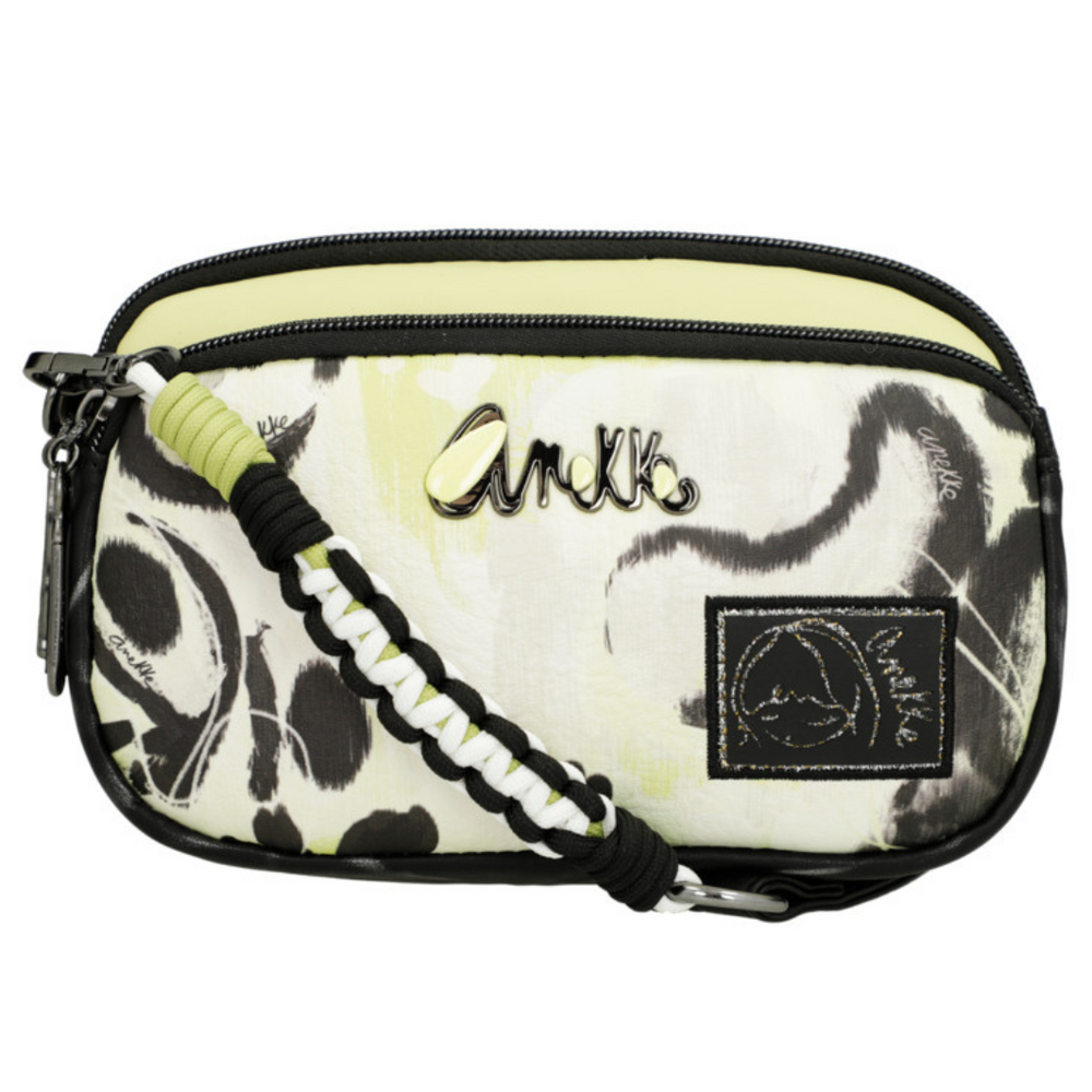 Mała torebka crossbosy biało czarna Anekke Memories