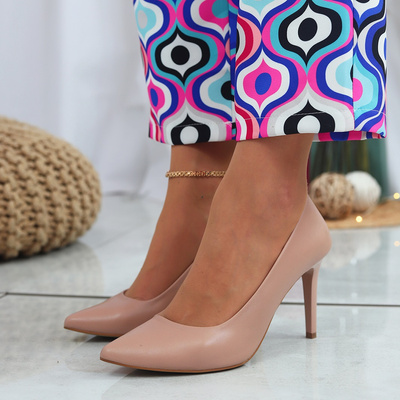 Шкіряні бежеві туфлі Baldaccini 596200-Y