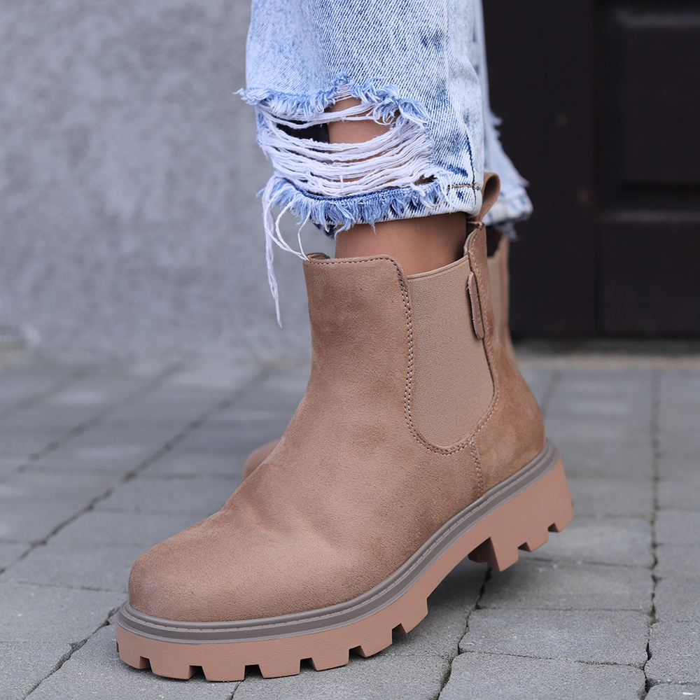 Бежеві черевики челсі Big Star