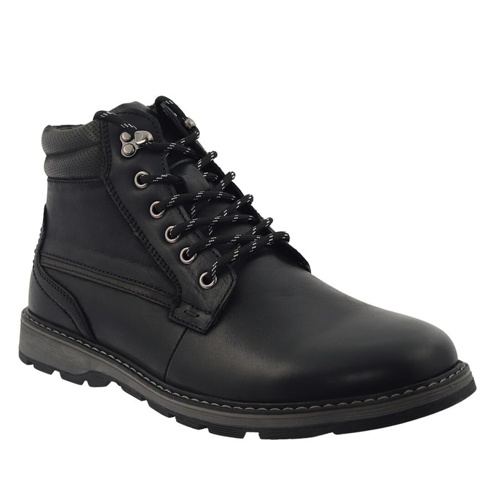 Чорні чоловічі шкіряні ботильйони T. Sokolski