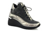 Sneakersy VENEZIA 0216 701 SI-D czarno-srebrne