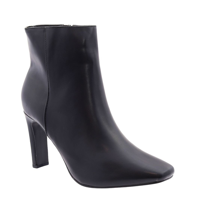 Botki damskie czarne na szpilce na zamek