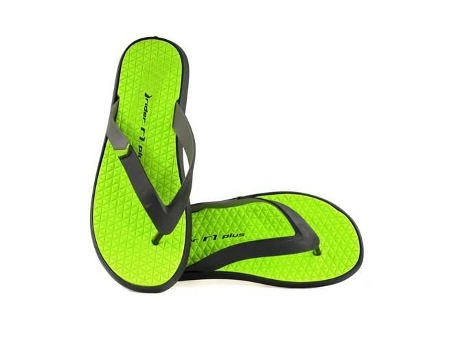 Japonki męskie RIDER 81622 czarno-zielone