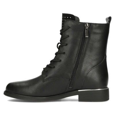 Чорні шкіряні ботильйони Filippo