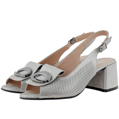 Босоніжки Boccato, сірі ажурні Boccato