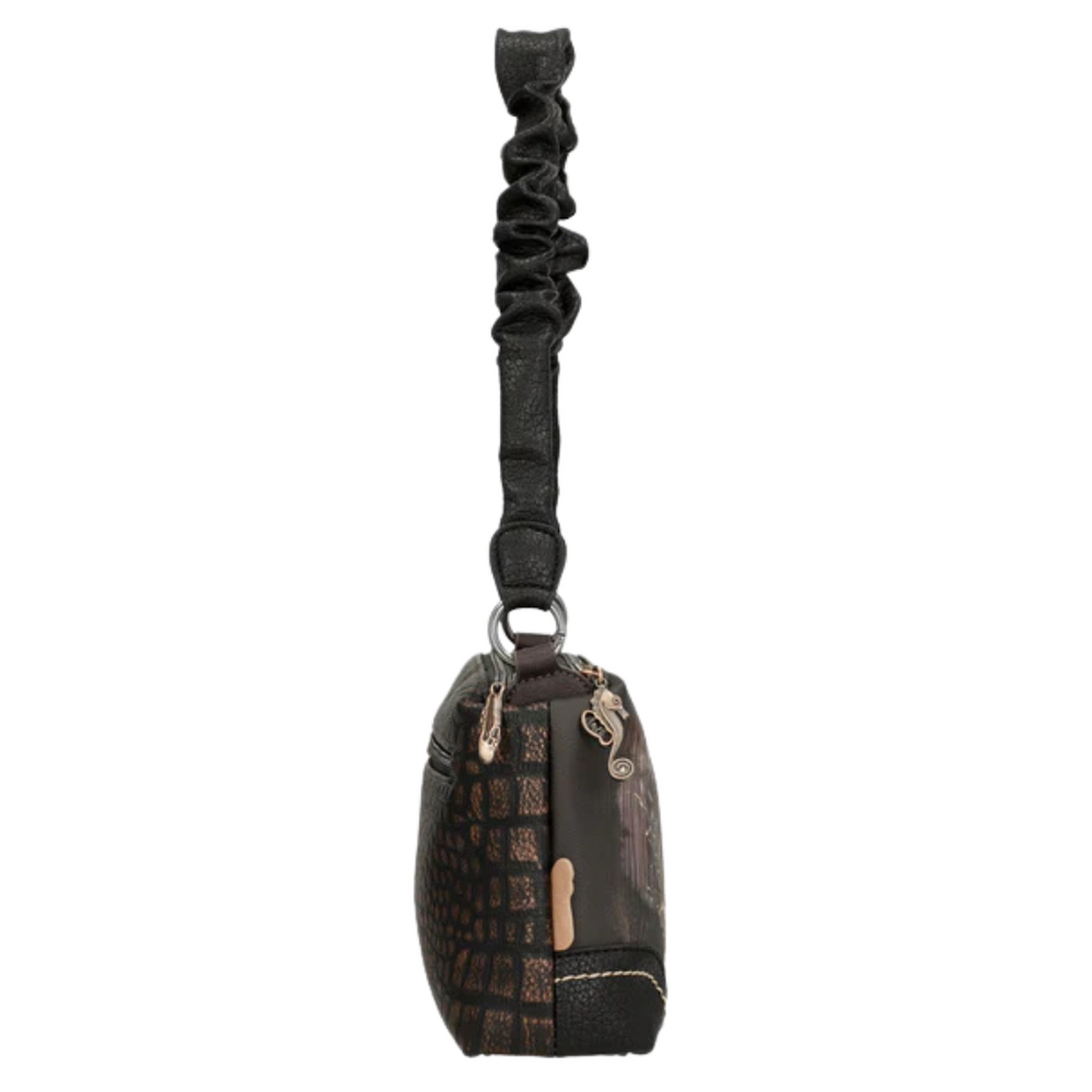 Маленька сумка-месенджер на три відділення з подвійним ремінцем Anekke Dreamverse