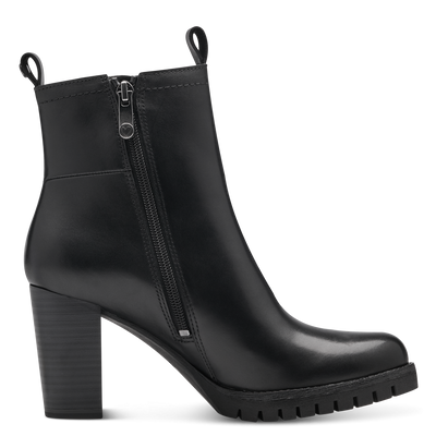 Чорні високі шкіряні черевики Marco Tozzi