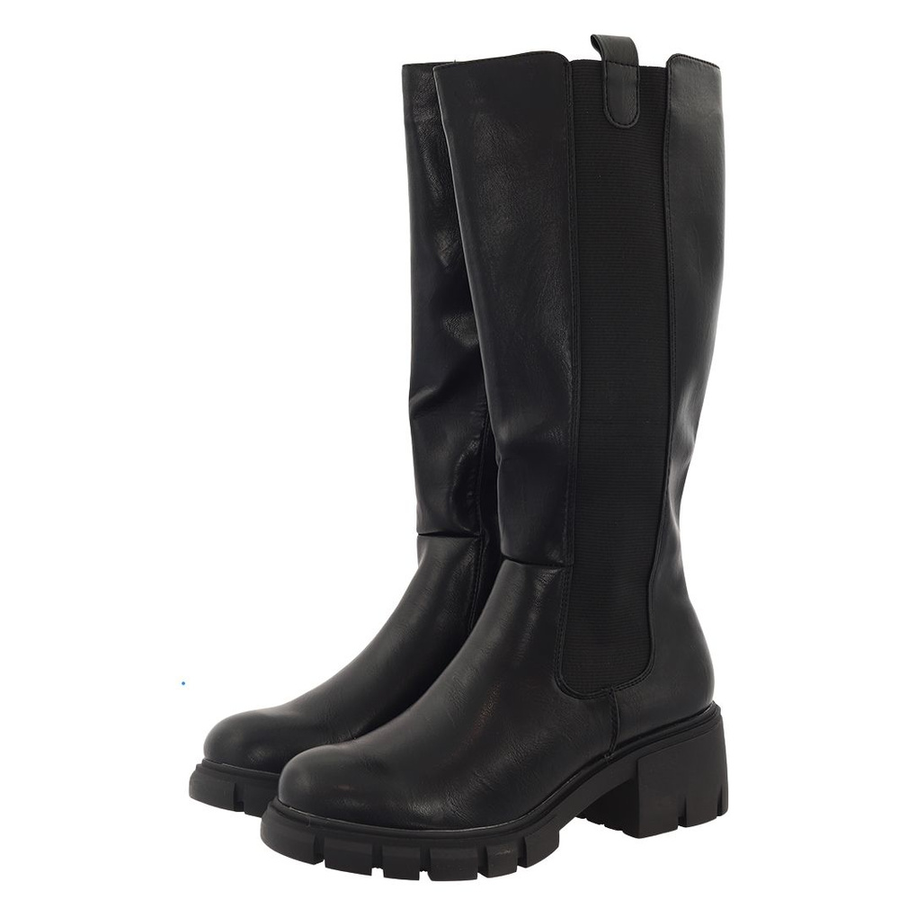 Kozaki czarne z elastyczną gumką M. Daszyński