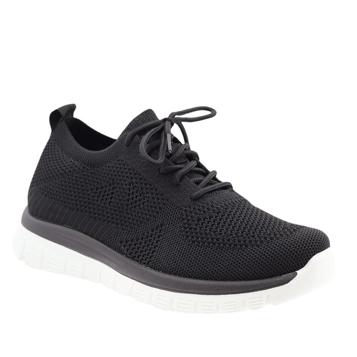 Спортивне жіноче чорне взуття на платформі Evento