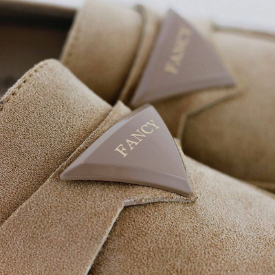 Жіночі бежеві замшеві мокасини Potocki