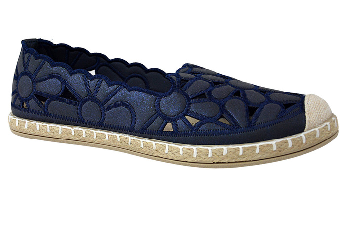 Espadryle News 22TX02-4503 granatowe