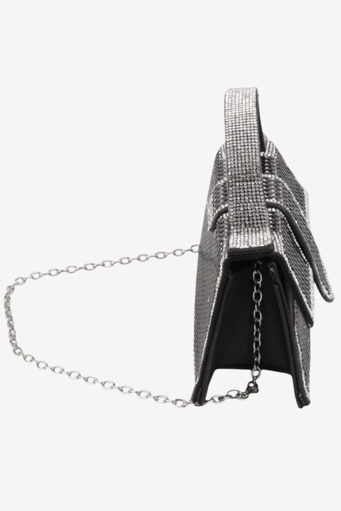 Жіноча чорна сумочка з подвійною ручкою і ремінцем Big Star