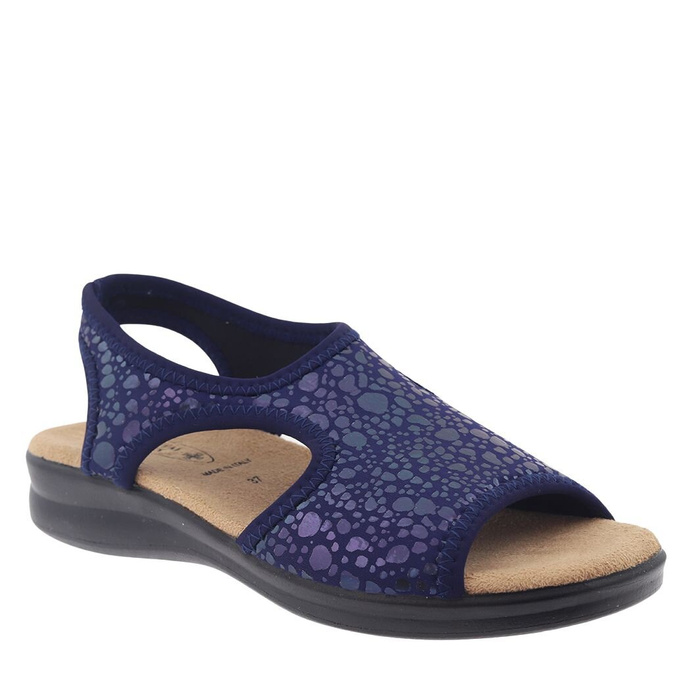 Sandały granatowe elastyczne Sanital Flex