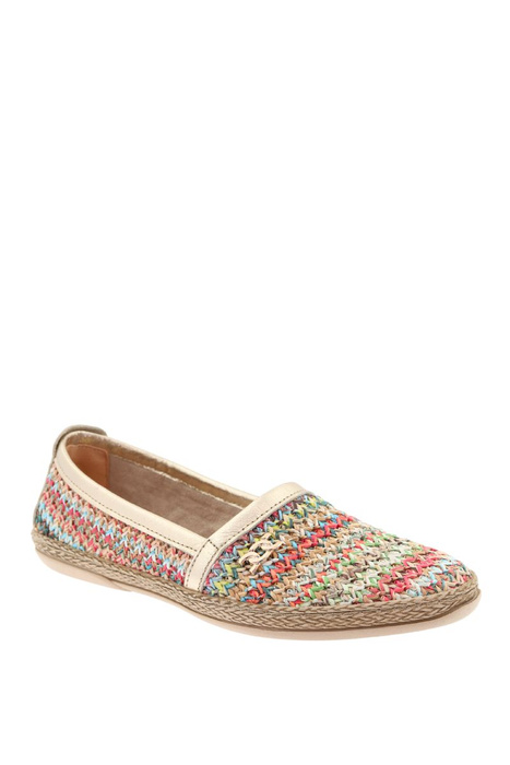 Espadryle skórzane multicolor wsuwane