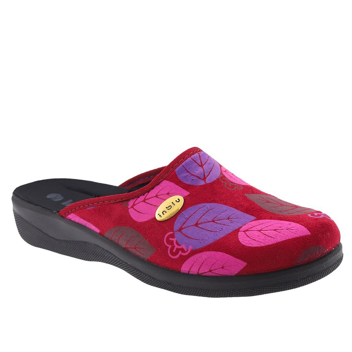 Жіночі кімнатні тапочки Inblu бордового кольору