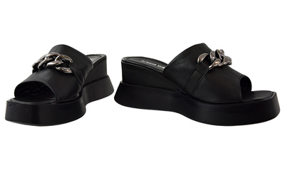 Klapki Loretta Vitale 1008-40 czarne