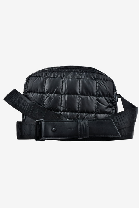 Torebka damska listonoszka dwukomorowa na zamek czarna