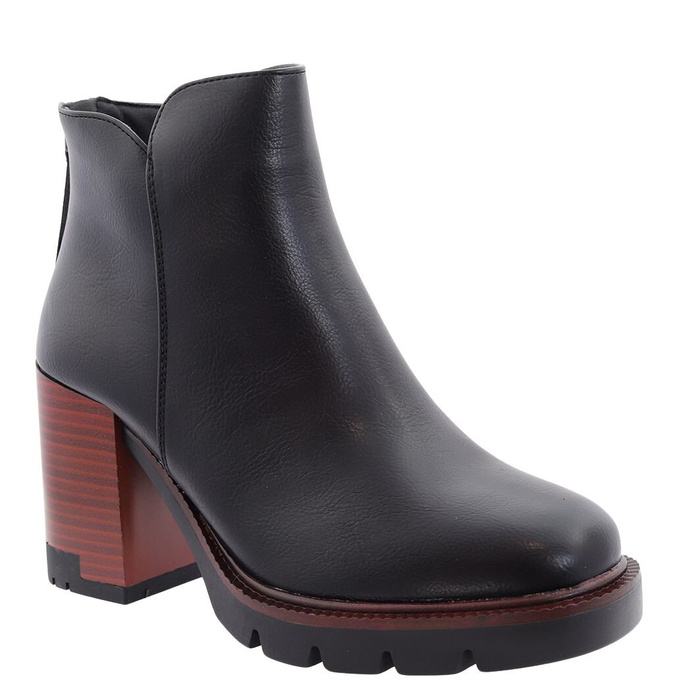 Чорні ботильйони на утепленій блискавці