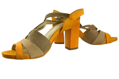 Босоніжки Simen 6554 бежево-жовті