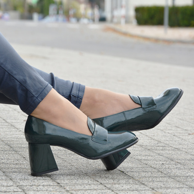 Шкіряне взуття Арка 6321 зелене