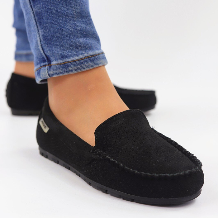 Чорні жіночі мокасини Potocki