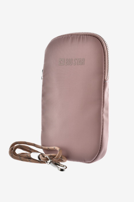 Mini torebka różowa z ekoskóry na zamek Big Star
