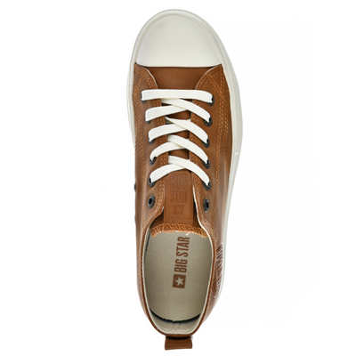 Жіночі коричневі кросівки на високій платформі Big Star