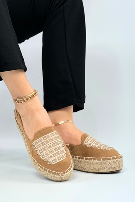 Brązowe espadryle damskie zamszowe na platformie Big Star