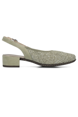 Човники жіночі з відкритою п'ятою на колодці Rieker