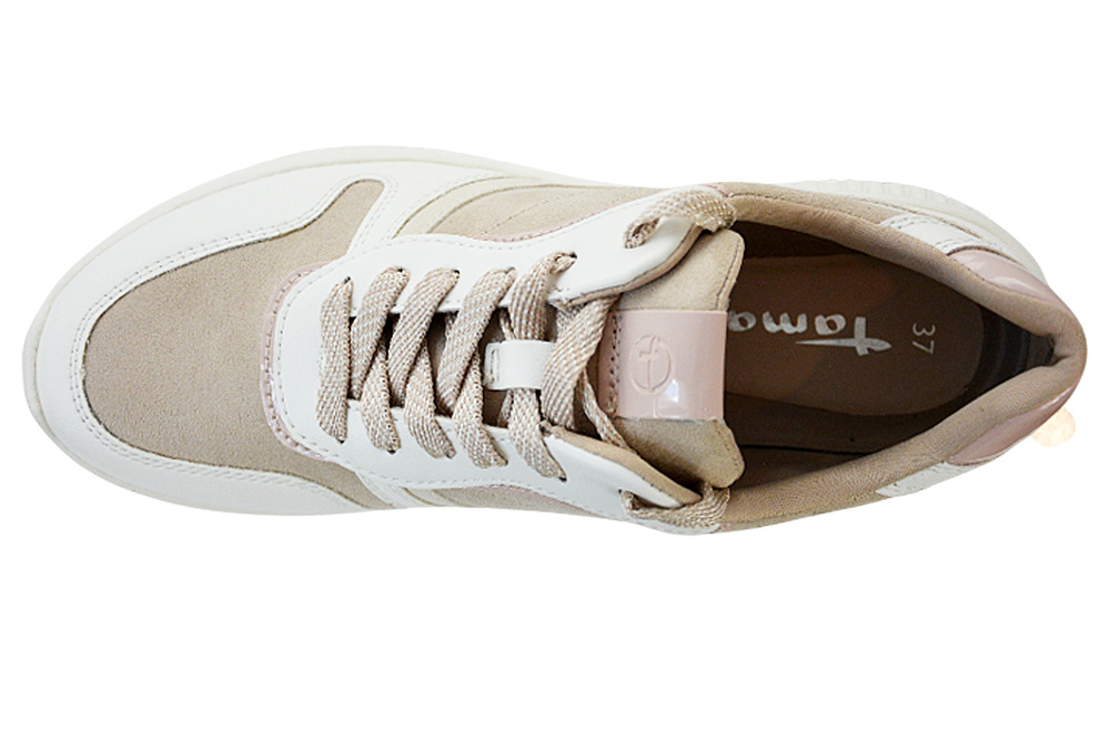 Sneakersy Tamaris 1-23746-28 459 beżowo - białe