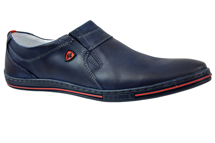 Чоловічі туфлі Polbut 362 темно-сині