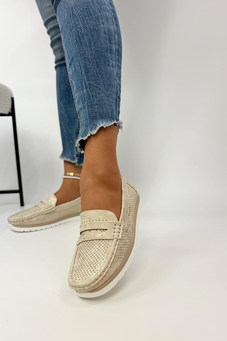 Золоті перфоровані сліпони