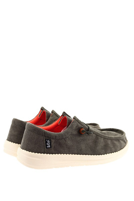 Mokasyny męskie wsuwane z gumą ściągającą w kolorze khaki