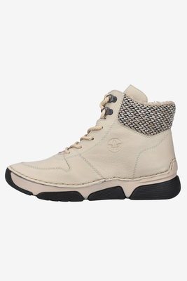 Ботильйони RIEKER Z9583-00, чорні, з оборками