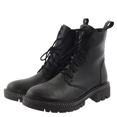 Високі шкіряні чоботи Kordel чорні 