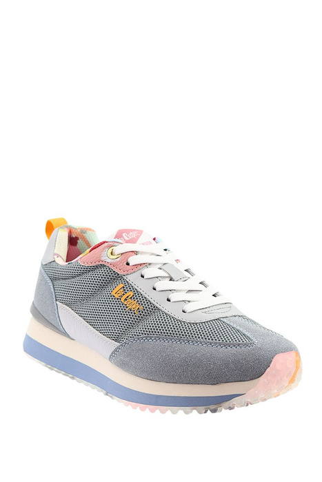 Красиві сині жіночі кросівки на шнурівці