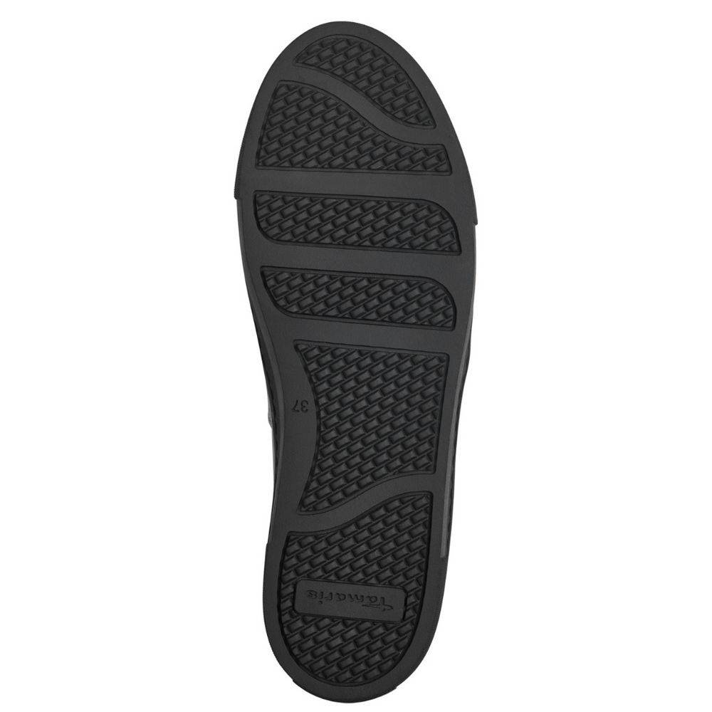 Шкіряні металеві кросівки на платформі Tamaris