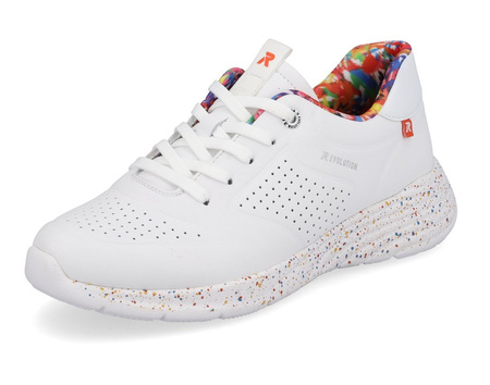 Sneakersy Rieker W0402-80 białe