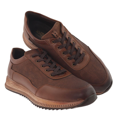 Półbuty sportowe męskie rudy T.Sokolski