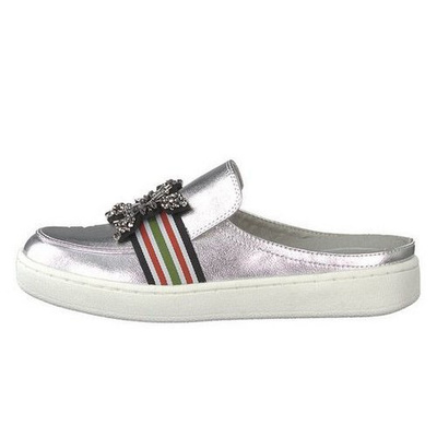 Klapki Marco Tozzi srebrne 2-27304-22 948