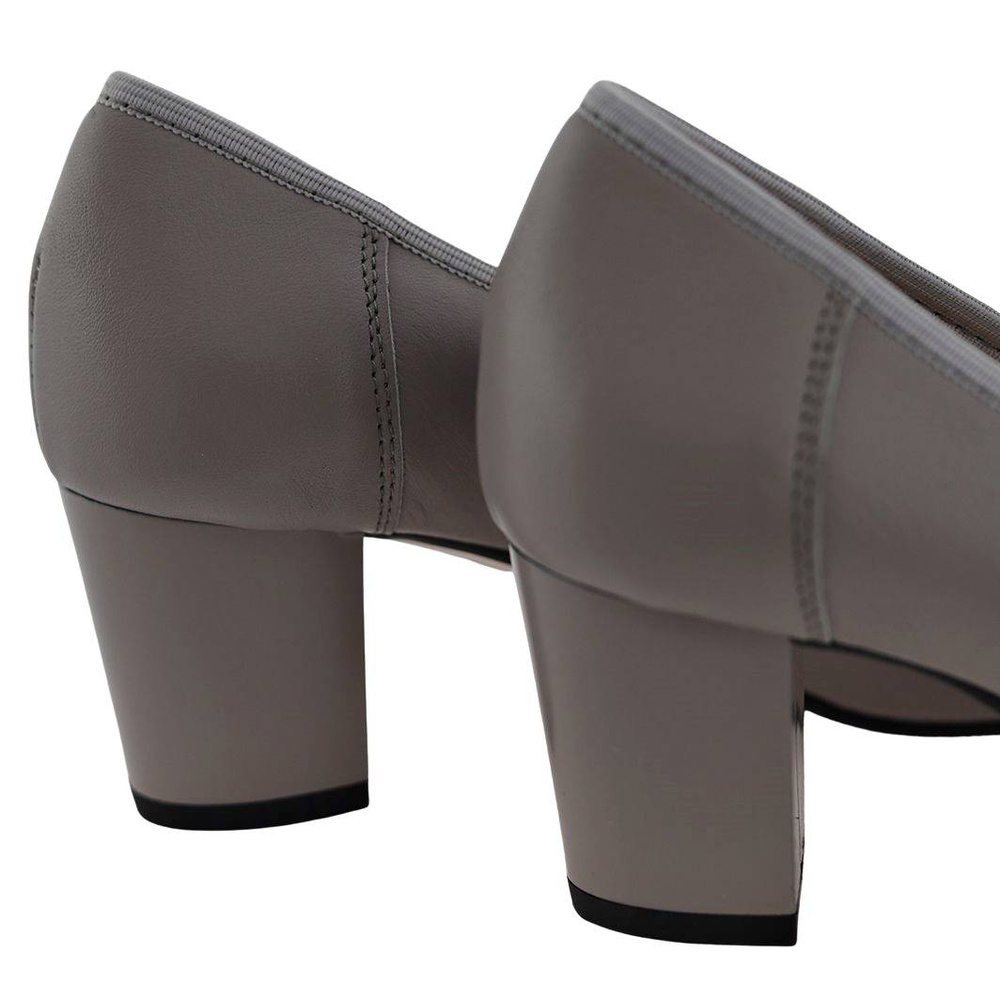 Жіночі човники Galant попелястого кольору на високих підборах 