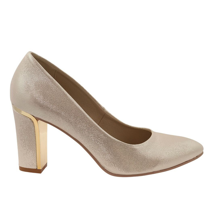 Czółenka złote na słupku Dantex