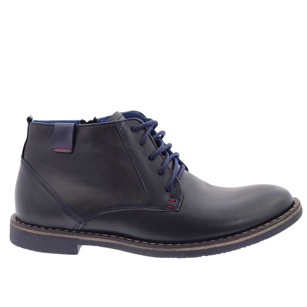 Чорні шкіряні туфлі на шнурівці та блискавці, плоскі Нікополь