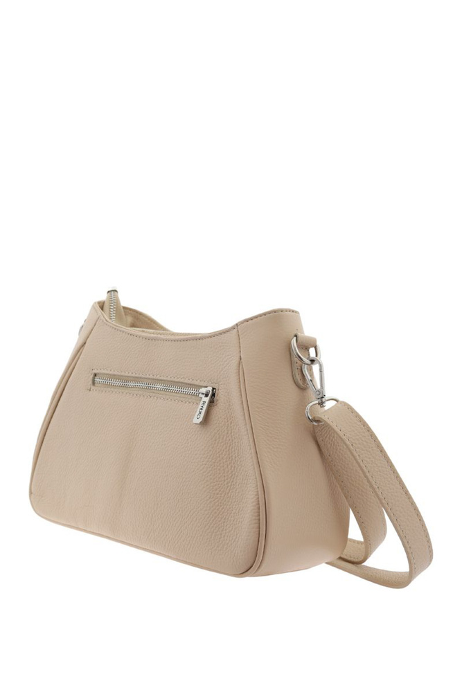 Маленька чорна шкіряна сумка з клапаном і ланцюжком 