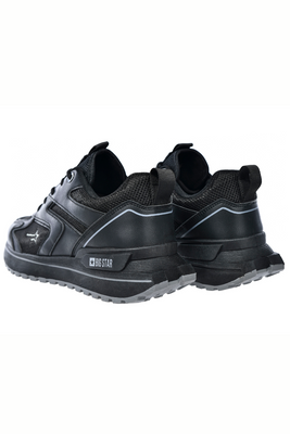 Sneakersy męskie lekkie czarne sznurowane Big Star
